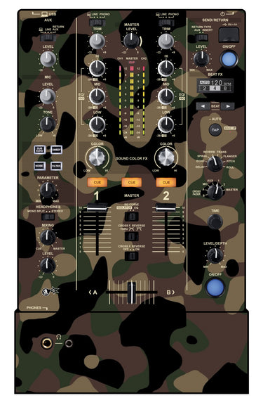 Pioneer DJ DJM 450 Skin Camo Woodland
